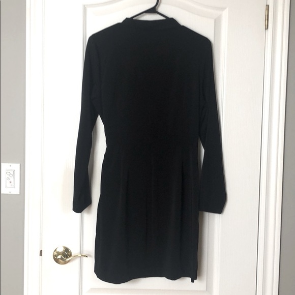 Dynamite Black Long Sleeve Blazer Wrap-Dress - Picture 2 of 3